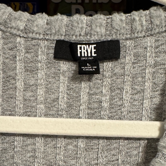 FRYE Gray Ribbed Button-Down Duster - Picture 5 of 5